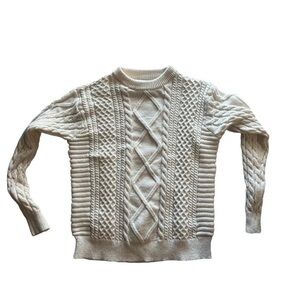 Gilmore Girls Sweater Cream and white cable knit sweater knitwear